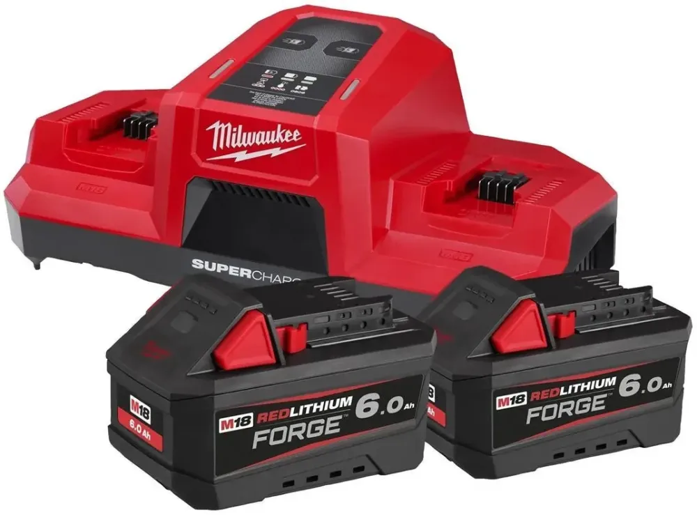 Zestaw 2 x Акумулятор 6.0 FORGE + Ładowarka M18DBSC Milwaukee M18FORGENRG-602 Киев - изображение 1