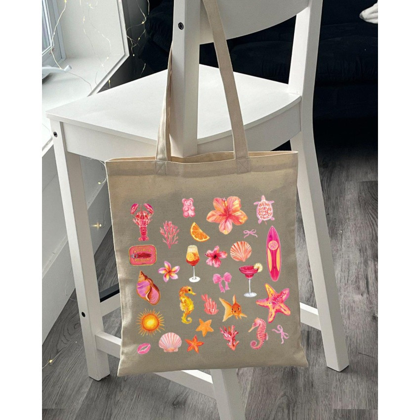 Екошопер BookOpt BK4104 Beach Vibes бежевий Київ - фото 6
