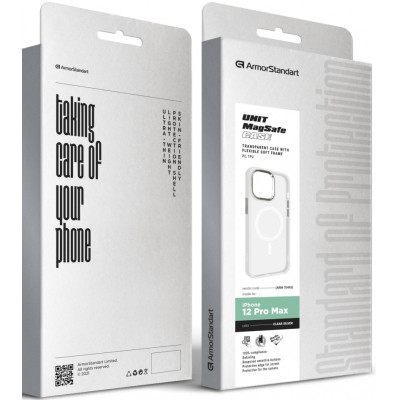 Чехол для мобильного телефона Armorstandart Unit MagSafe Apple iPhone 12 Pro Max Matte Clear Silver (ARM70443) Винница - изображение 6