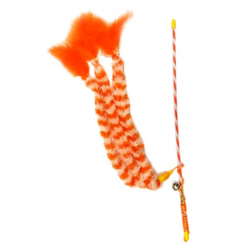 Игрушка GimCat Удочка с тремя хвостами для кошек, 46 см (текстиль) Киев - изображение 5