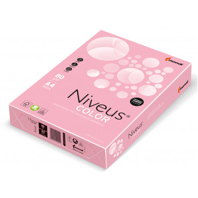 Бумага Mondi Niveus COLOR Pastel Pink A4, 80g, 500sh (A4.80.NVP.PI25.500) Винница - изображение 1