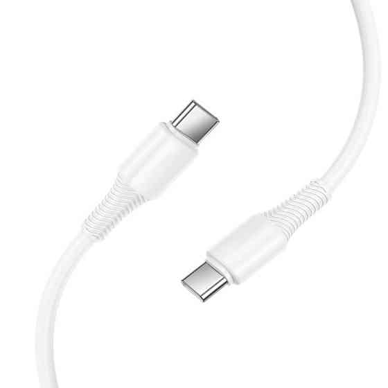 Кабель HOCO X120 Beneficio 60W charging data cable C to C White Одесса