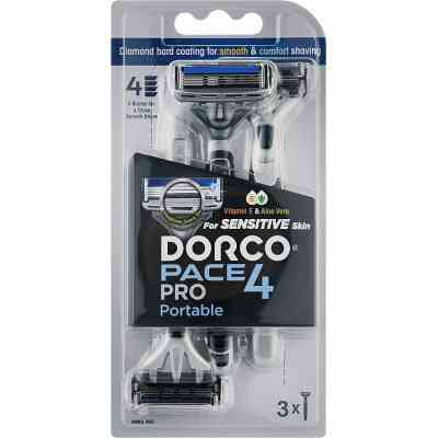 Бритва Dorco Pace 4 Pro Одноразовая Для мужчин 3 шт. (8801038598253) Винница