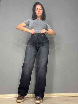 Джинси жіночі Q-4 Denim 561-70 палаццо рівні від стегна стрейчеві комфорт, чорний, 27, 27, 74 см, 10 Одеса