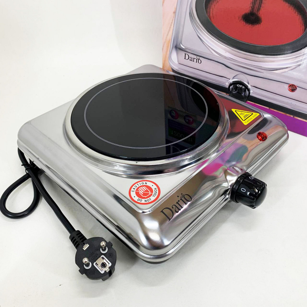 Бытовая переносная электроплита DARIO DHP121S 1200 Вт, Настольная электроплита удобная RH-54 Львов - изображение 10