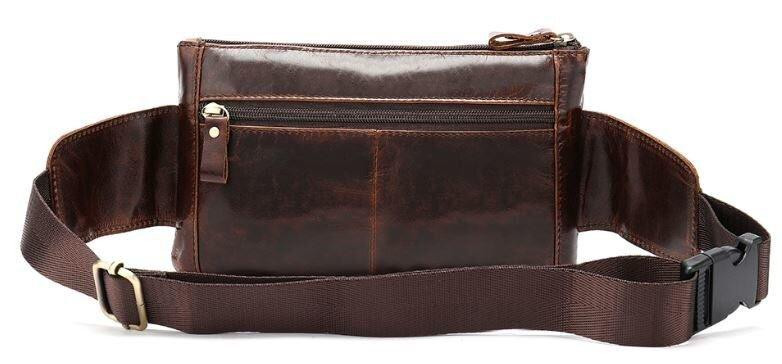 Поясна cумка чоловіча Коричнева (Vintage) Київ - фото 6