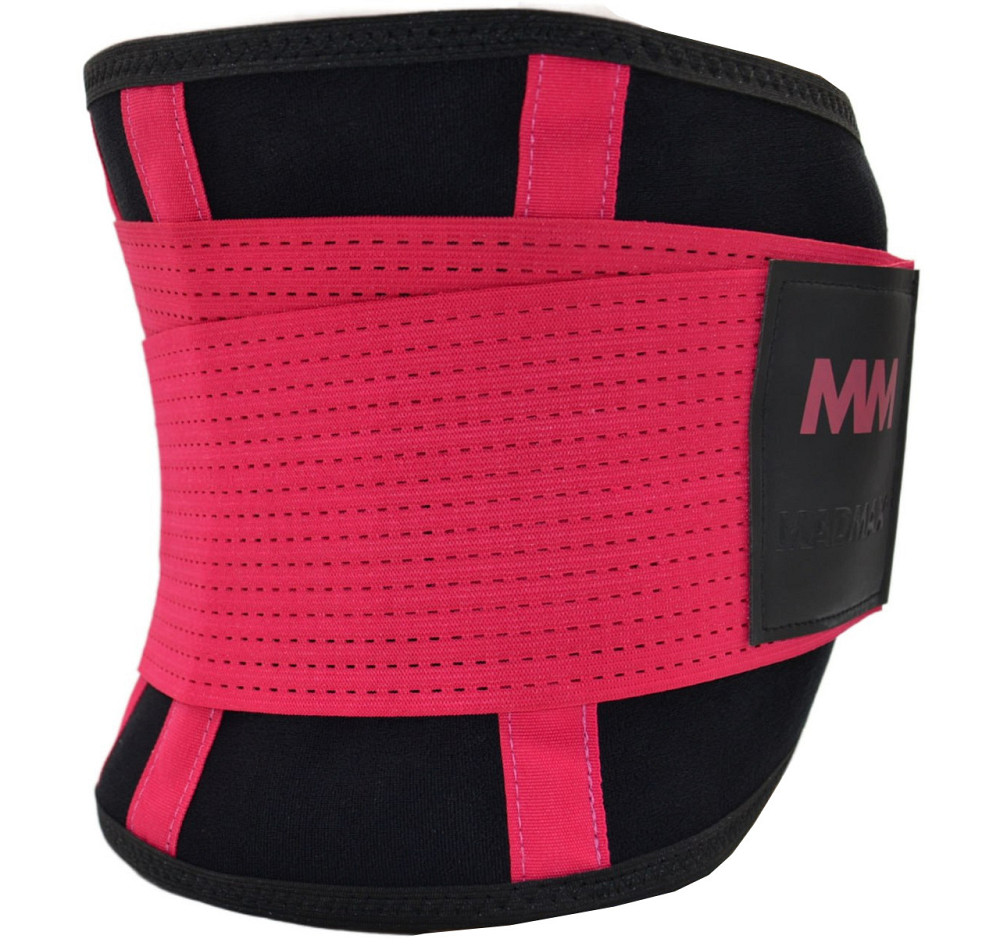 Пояс компресійний MadMax MFA-277 Slimming belt Black/rubine red M Кам'янське - фото 2