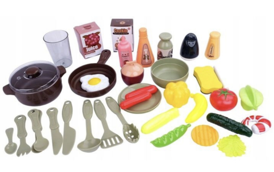 Кухня ігрова Limo Toy з водою паром світлом звуками 42 предмети (889-221) Чернигов - изображение 6
