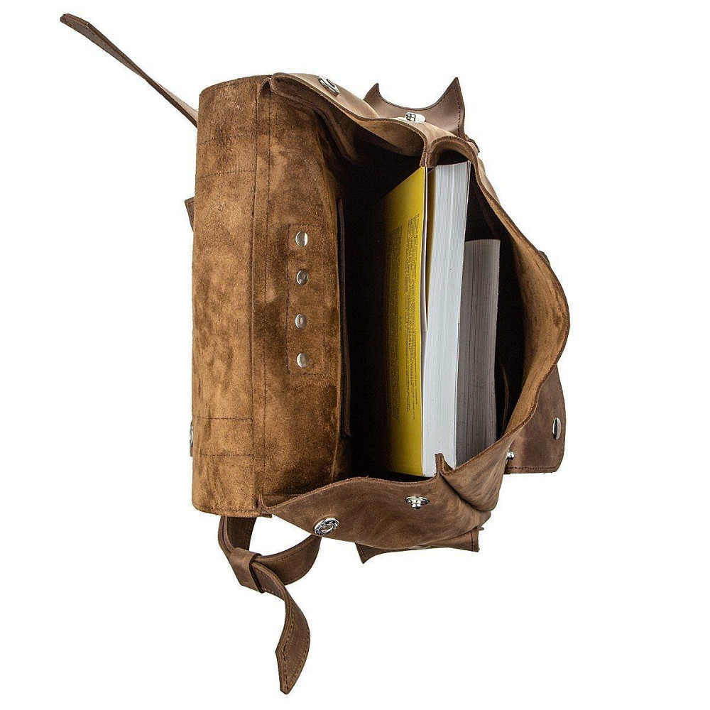 Рюкзак зі шкіри Crazy horse унісекс SHVIGEL 13948 Коричневий. Київ - фото 1