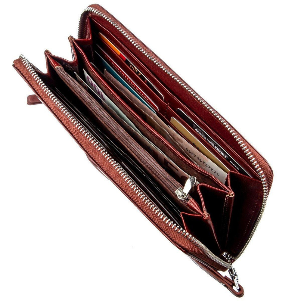 Оригинальное мужское портмоне-клатч Коричневый (Boston) Киев - изображение 4