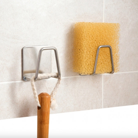 Набор из 2-х держателей для кухонной губки и мелочей металические Винница - изображение 4