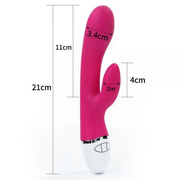 Вібромасажер із кліторальним стимулятором Rabbit Vibrator USB Rechargeable Sex Aura Київ - фото 6