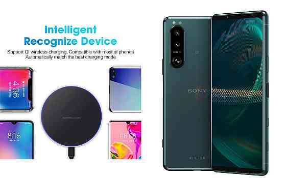 Бездротовий зарядний пристрій Copper до 30W для OnePlus Ace 6, USB-C, LED Київ