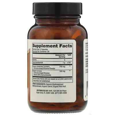 Трави Dr. Mercola Куркума ферментована, Fermented Turmeric, 60 капсул (MCL-03236) Вінниця