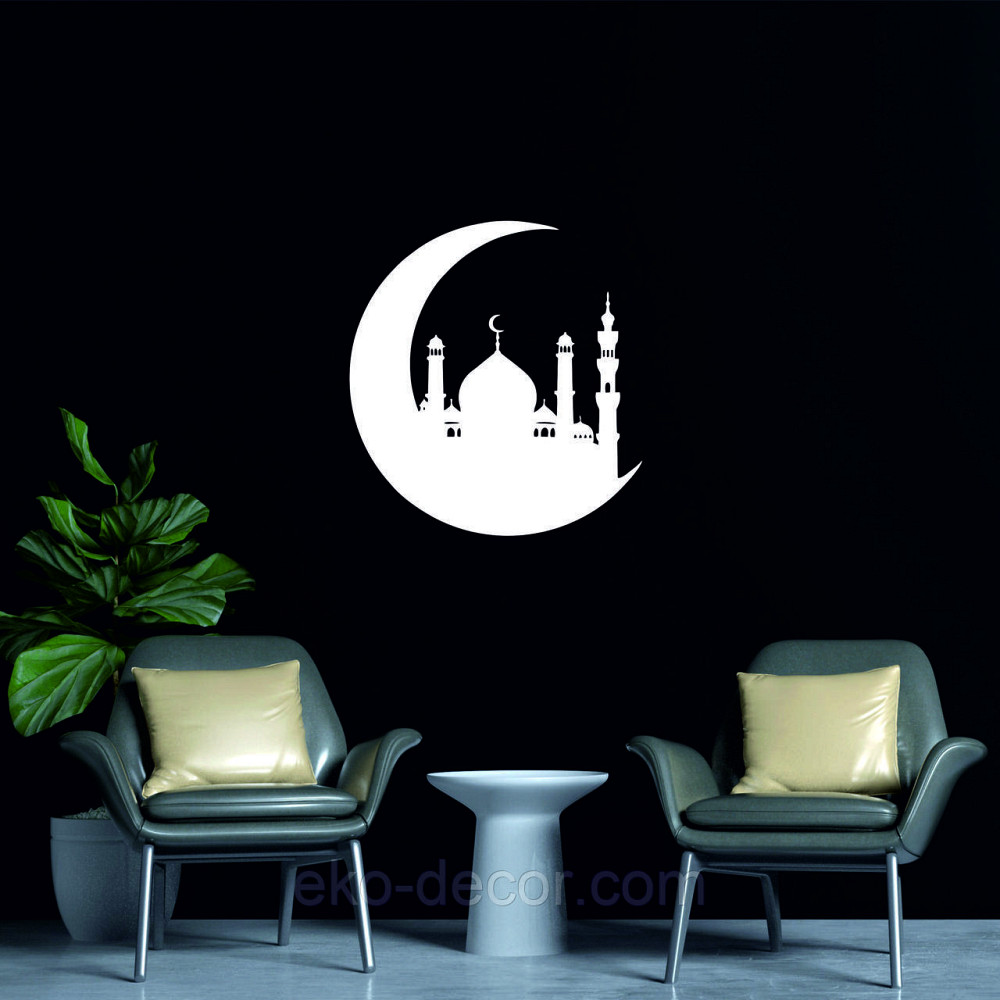 Декоративное настенное Панно «Ислам» Декор на стену 70*70 см, Белый Киев - изображение 6