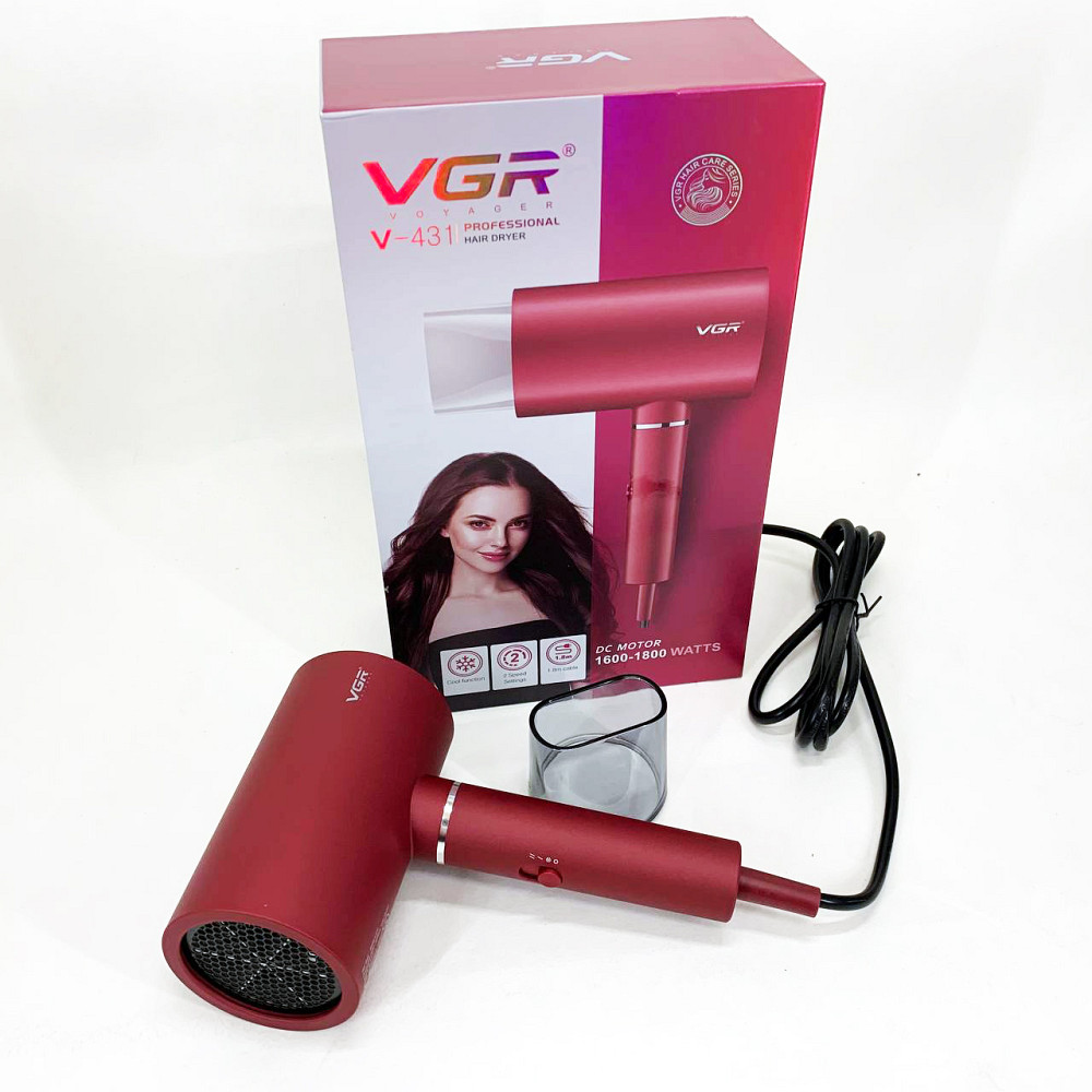 Фен для дома и салона, Фен для укладки прически волос с насадками универсальный VJ-54 Львов - изображение 2