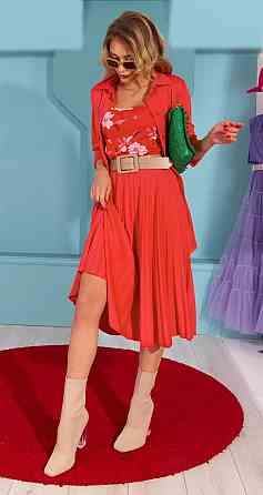 Костюм зі спідницею плісе великого розміру (50) Київ