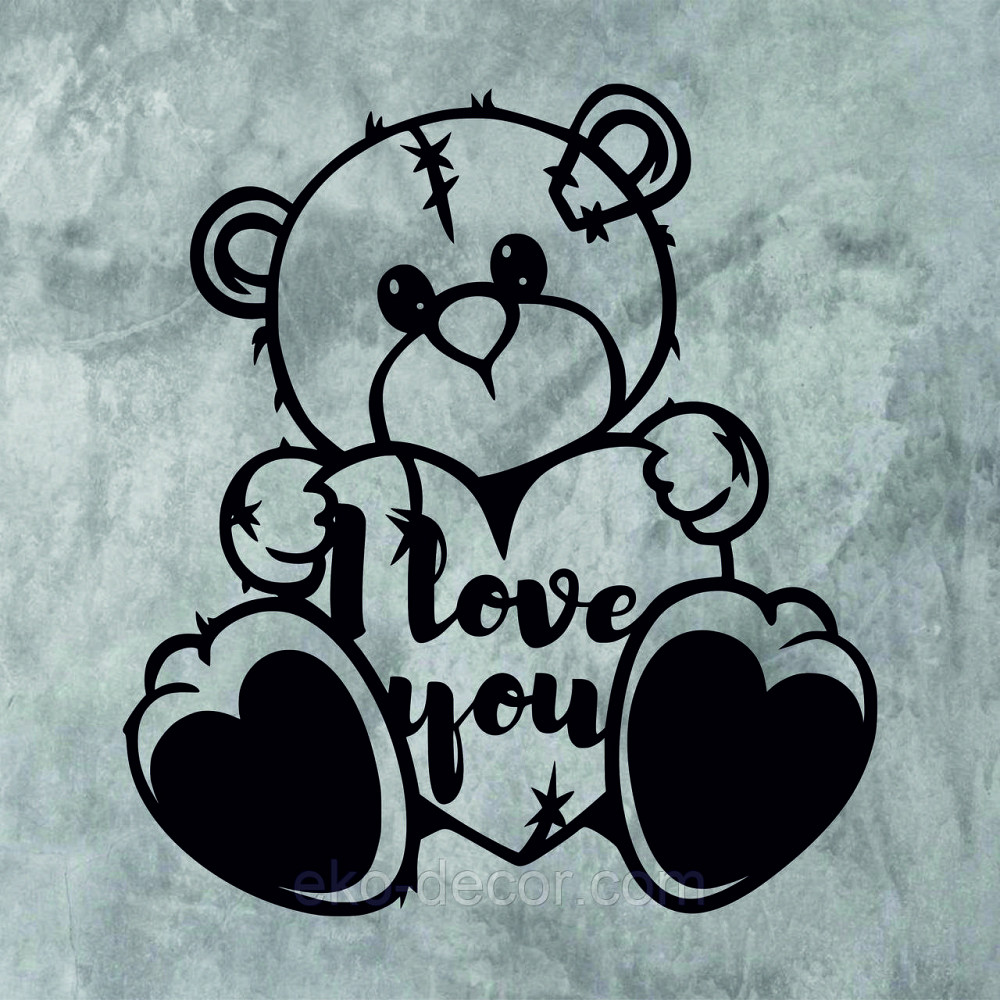 Декоративное настенное Панно «Мишка» Декор на стену Киев - изображение 10