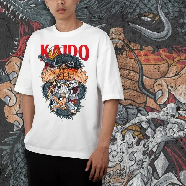 Футболка для подростка мальчика с принтом Ван Пис Луффі і Кайдо 2 Размер 160 Anime10162 Днепр - изображение 4