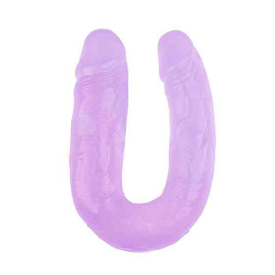 Фаллоимитатор двойной Chisa Hi-Rubber, фиолетовый Sex Aura Киев