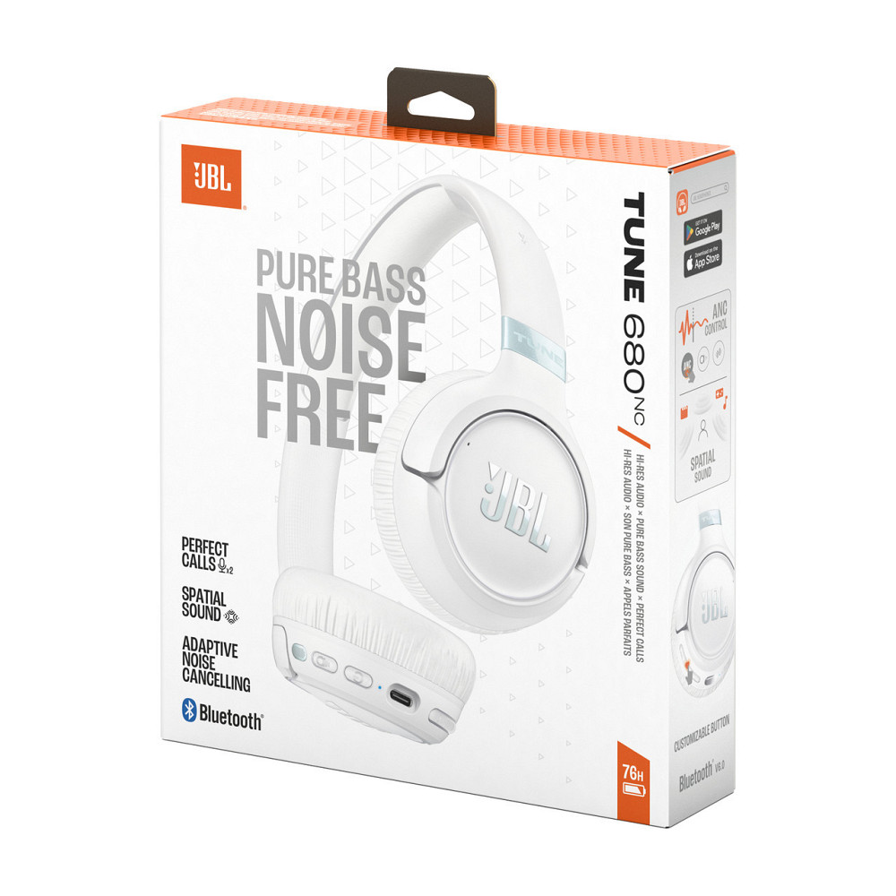 Bluetooth-гарнітура JBL Tune 680NC White (JBLT680NCWHT) ( 13822 ) Харьков - изображение 6