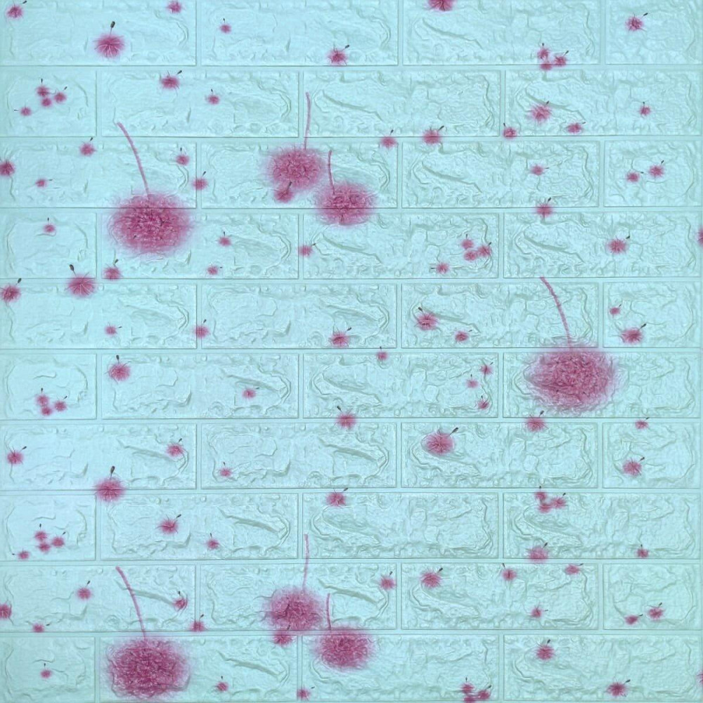 Самоклеящаяся 3D панель 700х770х4мм Голубые одуванчики (322) SW-00001362 Киев - изображение 1