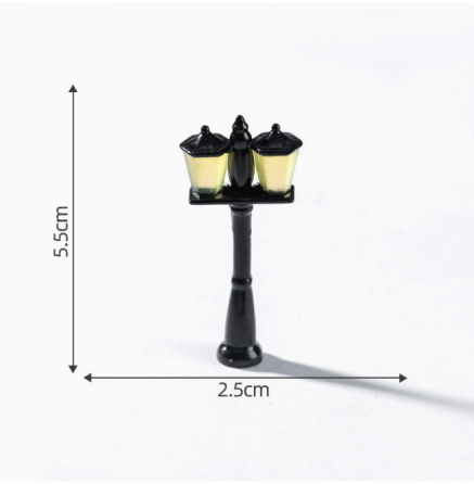 Миниатюрный уличный фонарь для микроландшафта и флрариума, 5.5 см - Декоративная садовая фигурка (светится в темноте) 3 Одесса