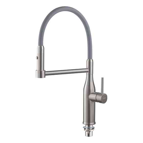 Кухонний змішувач KOER KI-70005-02 з силіконовим виливом з нержавіючої сталі (KR3388) Харків