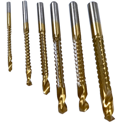 Набір свердл S&amp;R Meister свердел-фрез 6 шт.:3, 4, 5, 6, 6.5, 8 мм дер./мет./пластик (216816000) Вінниця - фото 2