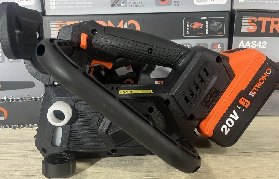 Аккумуляторная цепная пила STROMO AAS-42 шина 30см/ акб 4А/г/ЗУ/Олива. Харьков - изображение 6