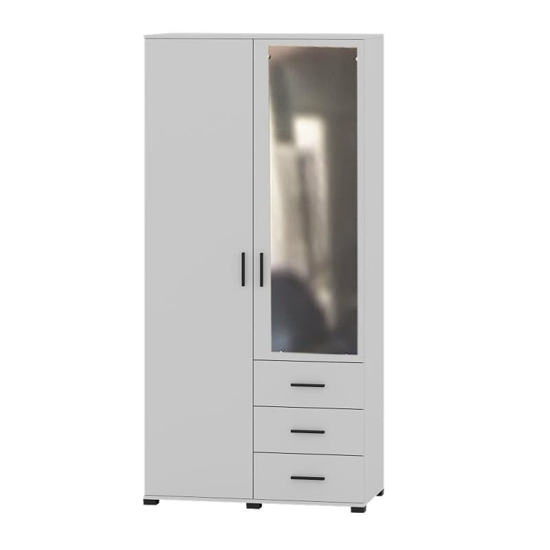 Шкаф прямой с зеркалом и ящиками Эверест Бриз ШП-4 нимфея альба (DTM-2481) Львов - изображение 1