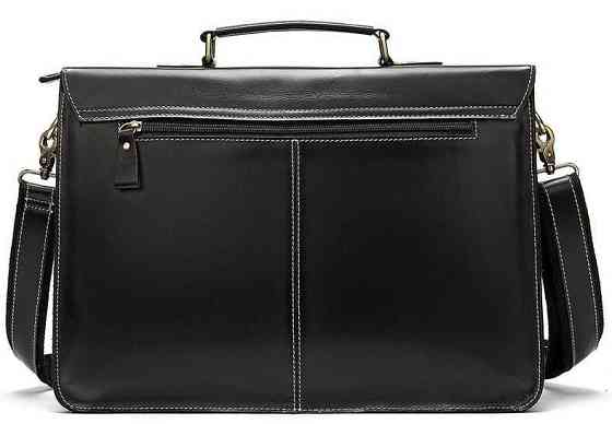 Портфель мужской из кожи на плечо Vintage 14878 Черный Киев