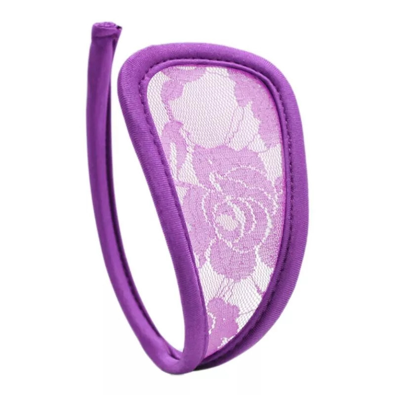 Стринги без бретелек сиреневые (рисунок кружева может отличатся от фото) - размер универсальный, спандекс Киев - изображение 2