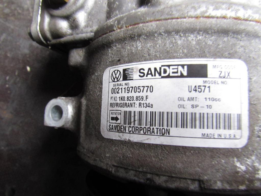 Компресор кондиціонера Volkswagen Caddy 1.9 tdi 2004-2010 Ковель - фото 5