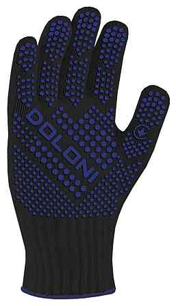 Doloni рукавички робочі трикотажні з ПВХ малюнком, розмір 10, Котон Лайт 4418 Рівне