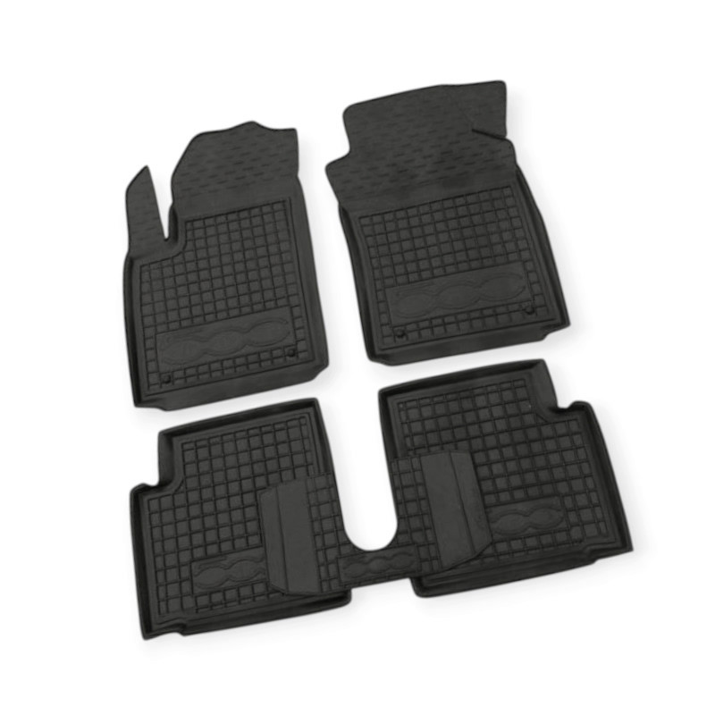 Килимки fiat 500 2007-> борт 2,5 см, з перемичкою салону Мукачево - фото 1