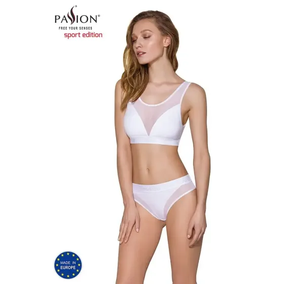 Топ з прозорою вставкою Passion PS002 TOP L, white Львів