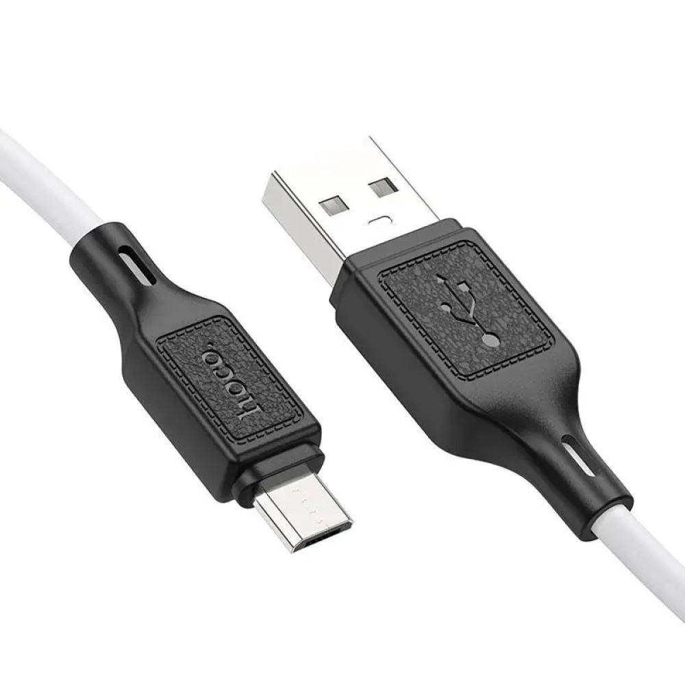 Кабель HOCO X90 Cool silicone живлення та передачі даних - Micro, колір білий 6931474788436 Одеса - фото 4