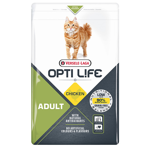 Opti Life Adult ОПТИ ЛАЙФ ВЗРОСЛЫЙ беззерновой сухой суперпремиум корм для котов Киев - изображение 1
