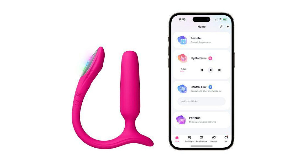 Анальна смарт-вібропробка Lovense Lush Anal, дуже потужна, LED-підсвічування Sex Aura Київ - фото 4