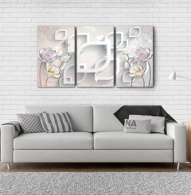 Модульна картина Квіти Абстракція Art-18_3А Київ - фото 2