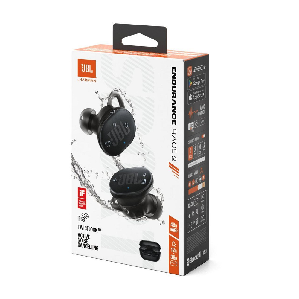 Bluetooth-гарнітура JBL Endurance Race 2 Black (JBLENDURACE2BLK) ( Чорний ) Харків - фото 5