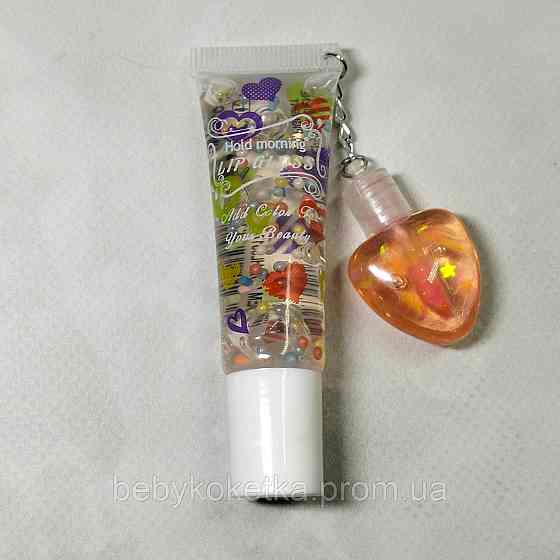 Дитячий блиск для губ зволожуючий Hold morning Lip Gloss HL Помаранчовий тінт Львів