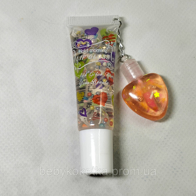 Дитячий блиск для губ зволожуючий Hold morning Lip Gloss HL Помаранчовий тінт Львів - фото 3