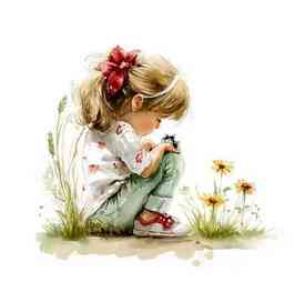 Термонаклейка для одягу Дівчинка та мураха Київ