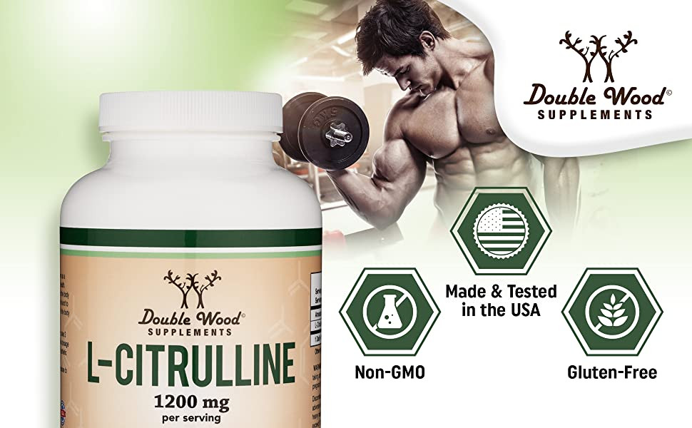 L-цитрулін Double Wood L-Citruline 1200 mg, 210capsules Луцьк - фото 3