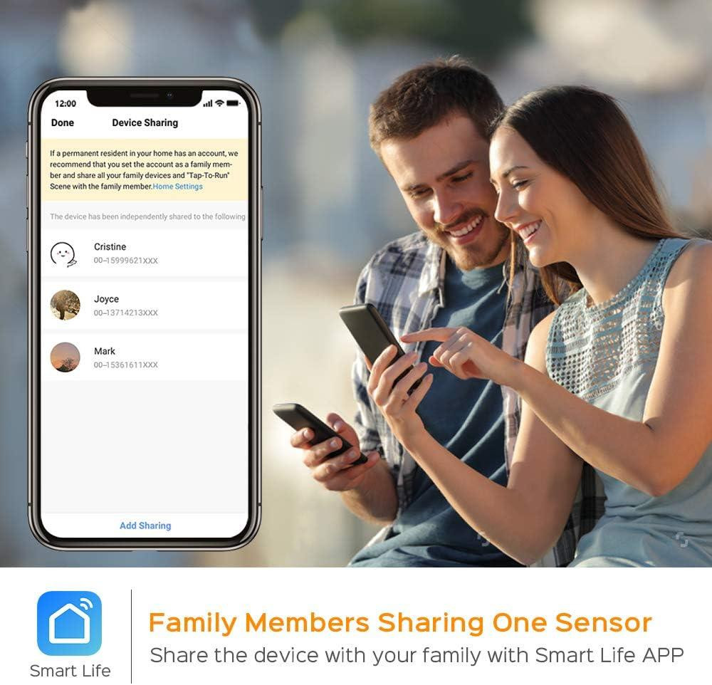 Беспроводной датчик открывания дверей и окон PANAMALAR D06 для умного дома Alexa 2.4G Wi-Fi сенсор, белый Киев - изображение 7