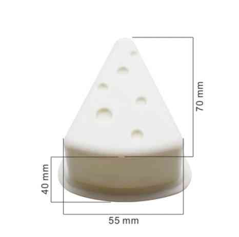 Молд силіконовий "Сир" - висота 4см, довжина 7см, ширина внизу 5,5 см Київ