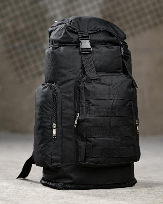 Рюкзак тактичний та туристичний 70л VA чорний ВТ6925 Одеса - фото 2