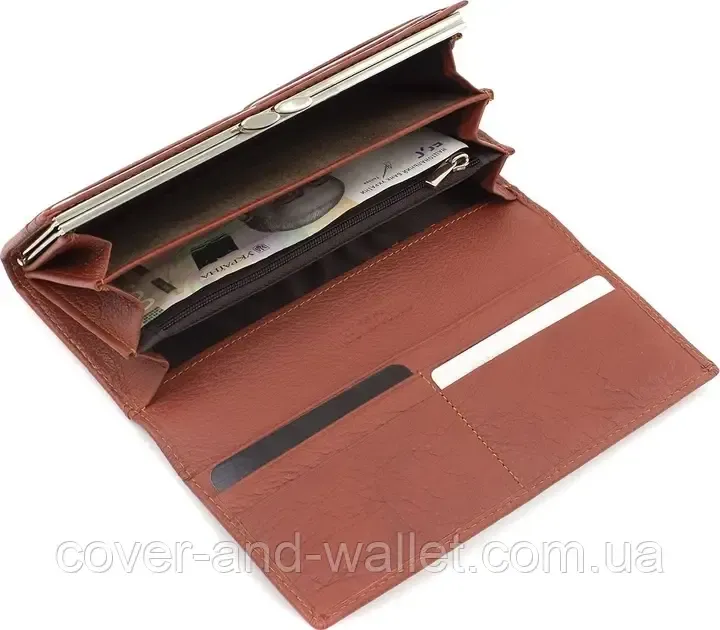 Класичний шкіряний жіночий гаманець на магнітній фіксації Marco Coverna Київ - фото 10